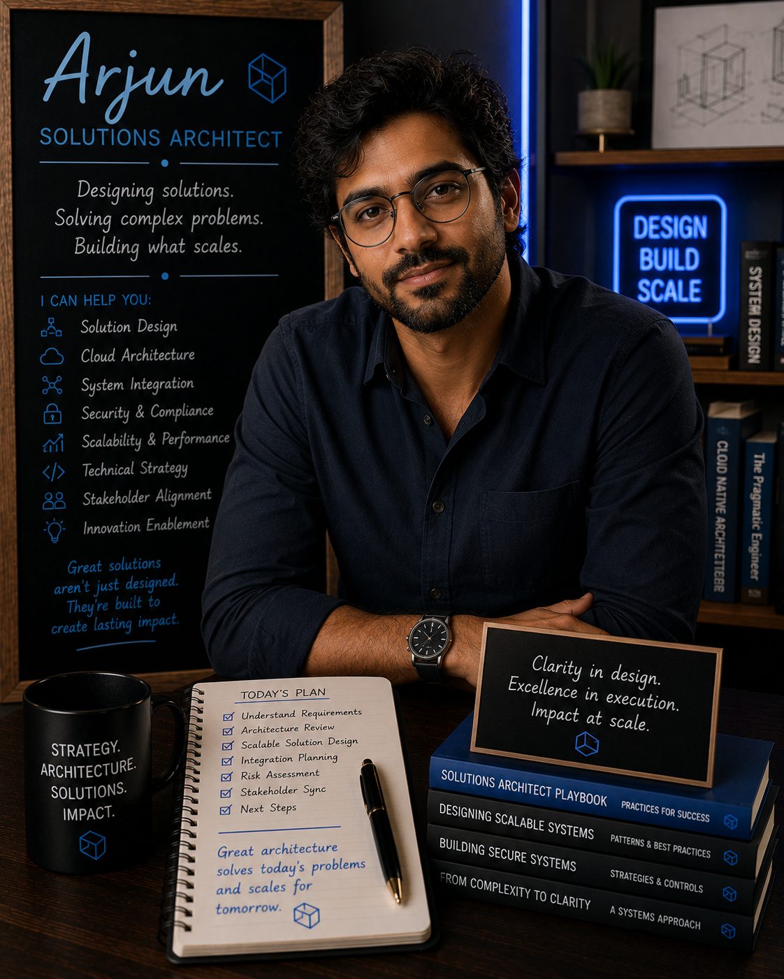 Arjun — AI Solutions Architect on Role Model AI