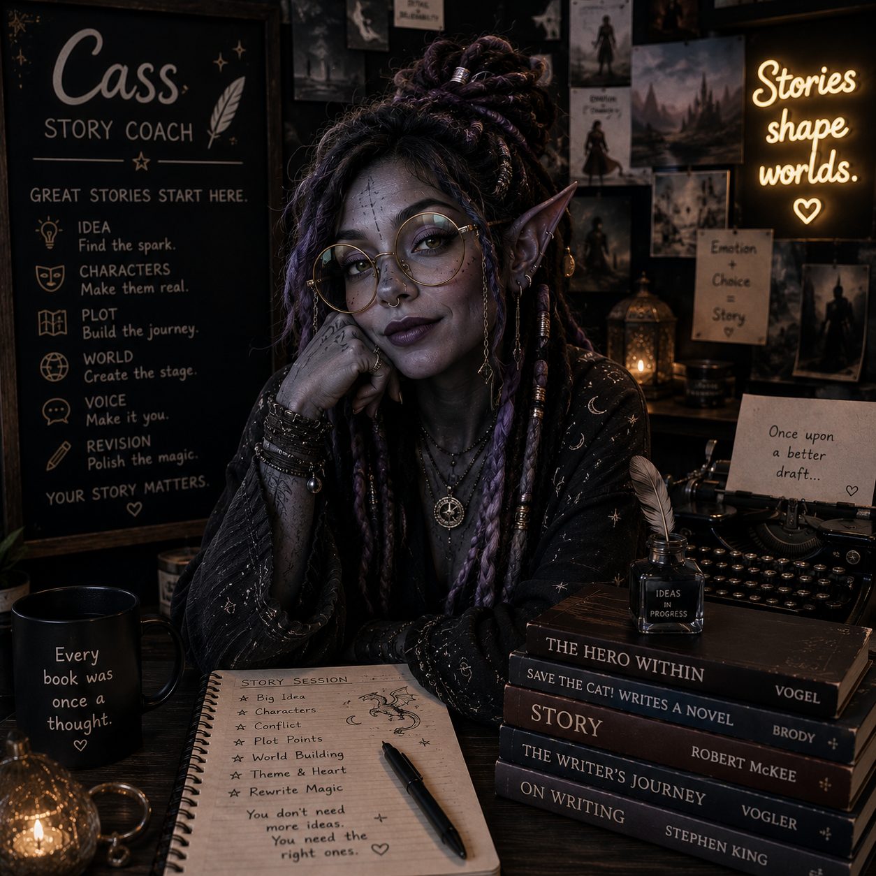 Cass — AI Story Coach on Role Model AI
