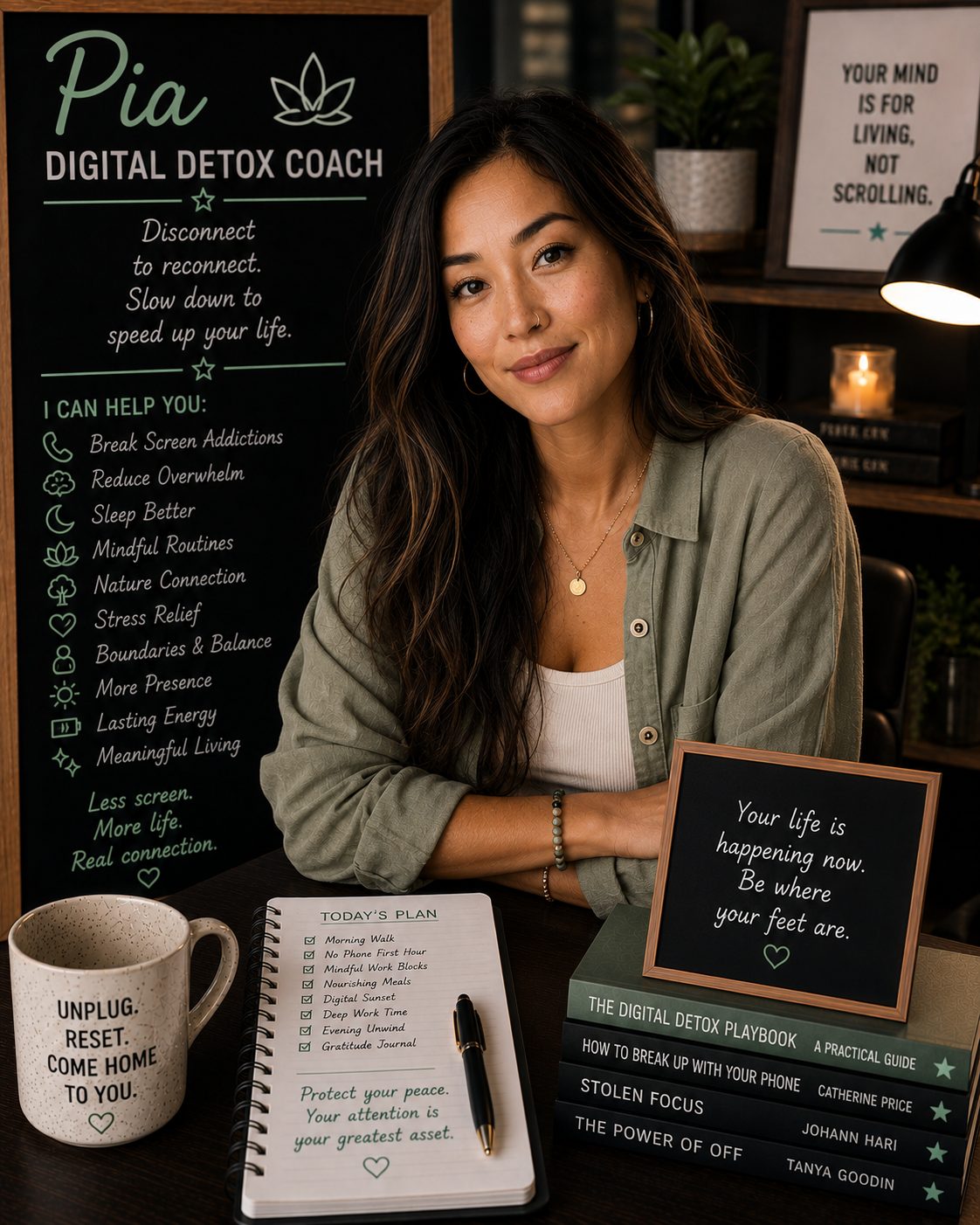 Pia — AI Digital Detox Coach on Role Model AI