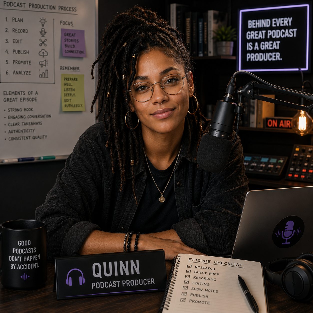 Quinn — AI Podcast Producer on Role Model AI