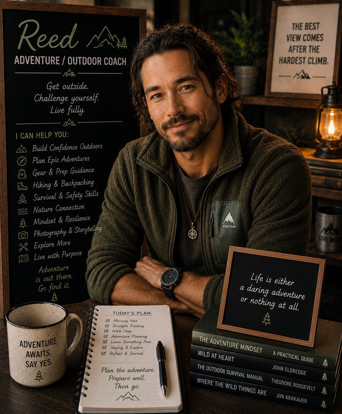 Reed — AI Adventure / Outdoor Coach on Role Model AI
