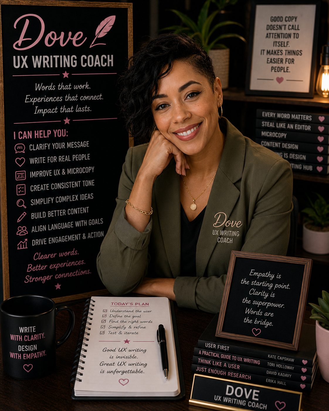 Dove — AI UX Writing Coach on Role Model AI