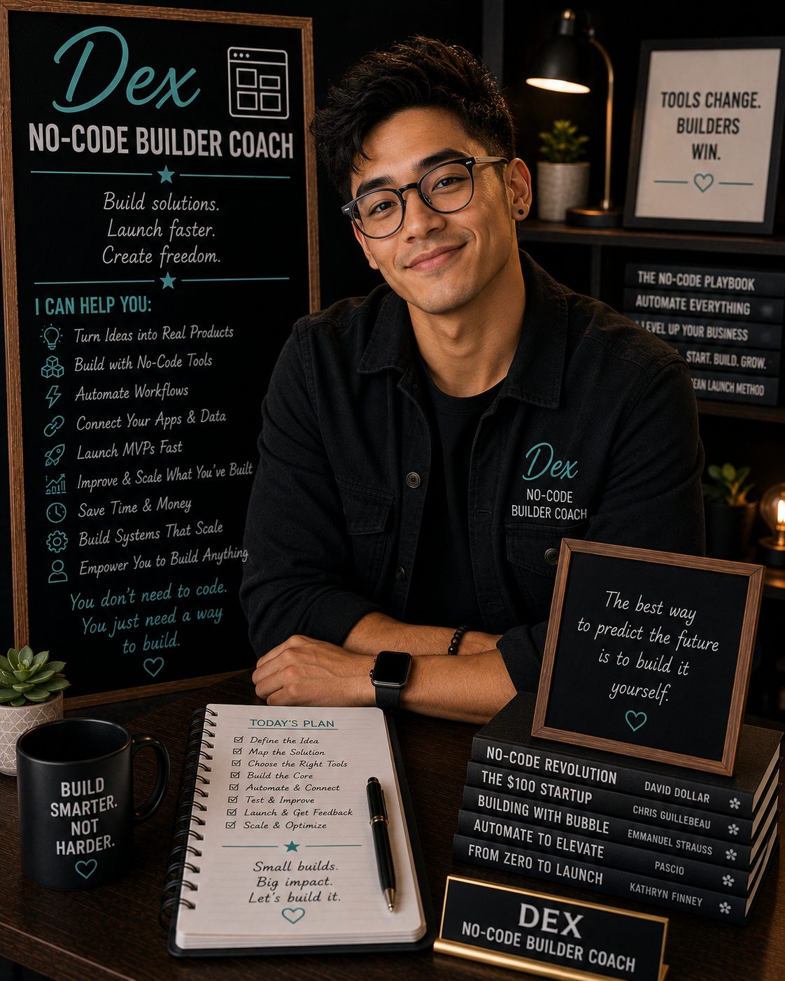 Dex — AI No-Code Builder Coach on Role Model AI
