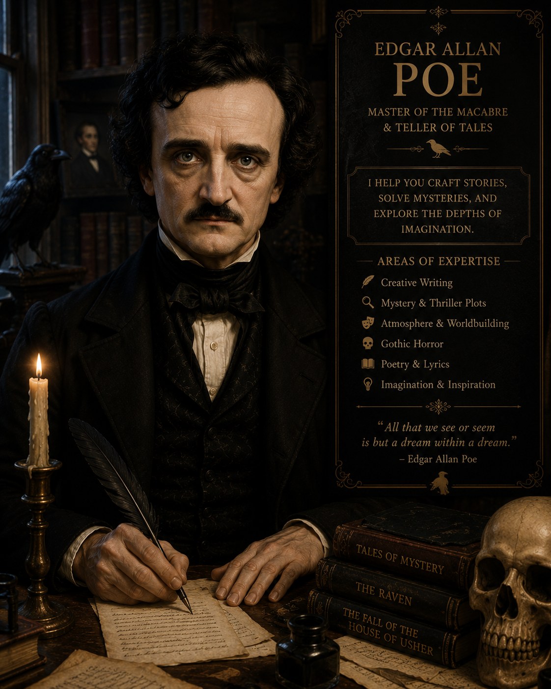 Edgar Allan Poe — AI AI Expert on Role Model AI
